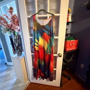 Colorful Sleeveless Maxi Dress